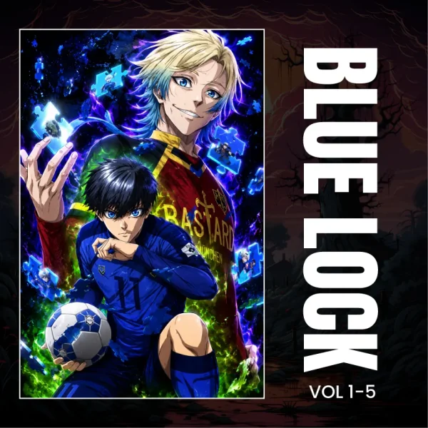 Blue Lock Manga Set, Vol. 1-5
