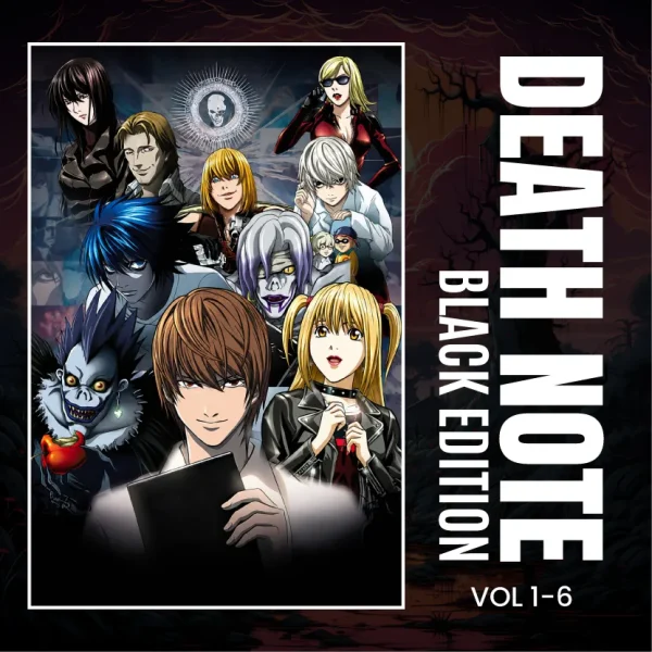 Death Note Black Edition Manga Set, Vol. 1-6