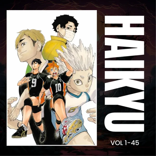Haikyu!! Complete Manga Set, Vol. 1-45