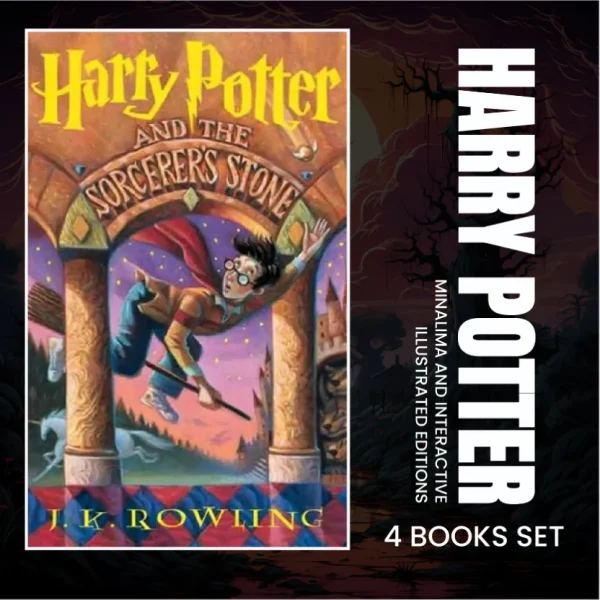 Harry Potter MinaLima and Interactive Illustrated Set, 4 Books