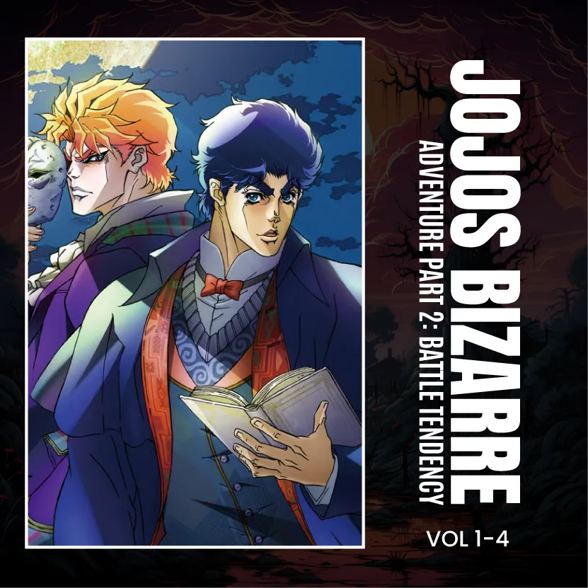 JoJo’s Bizarre Adventure Part 2: Battle Tendency Manga Set, Vol. 1-4