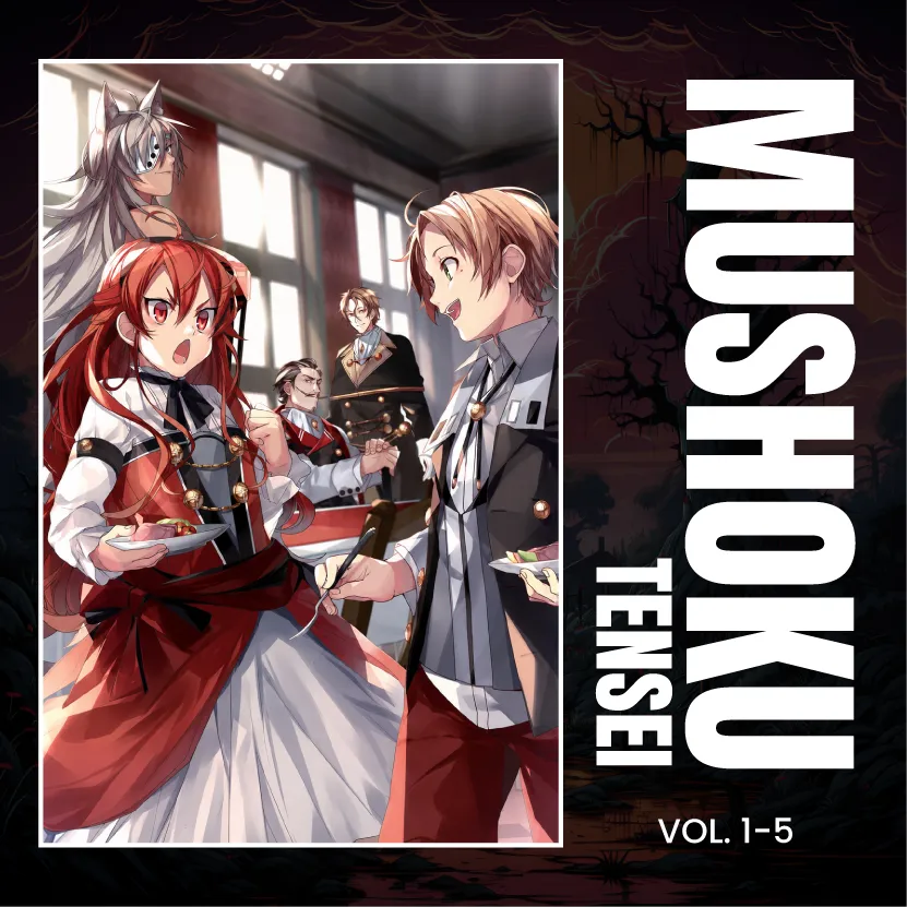 Mushoku Tensei: Jobless Reincarnation Light Novel Set, Vol. 1-9