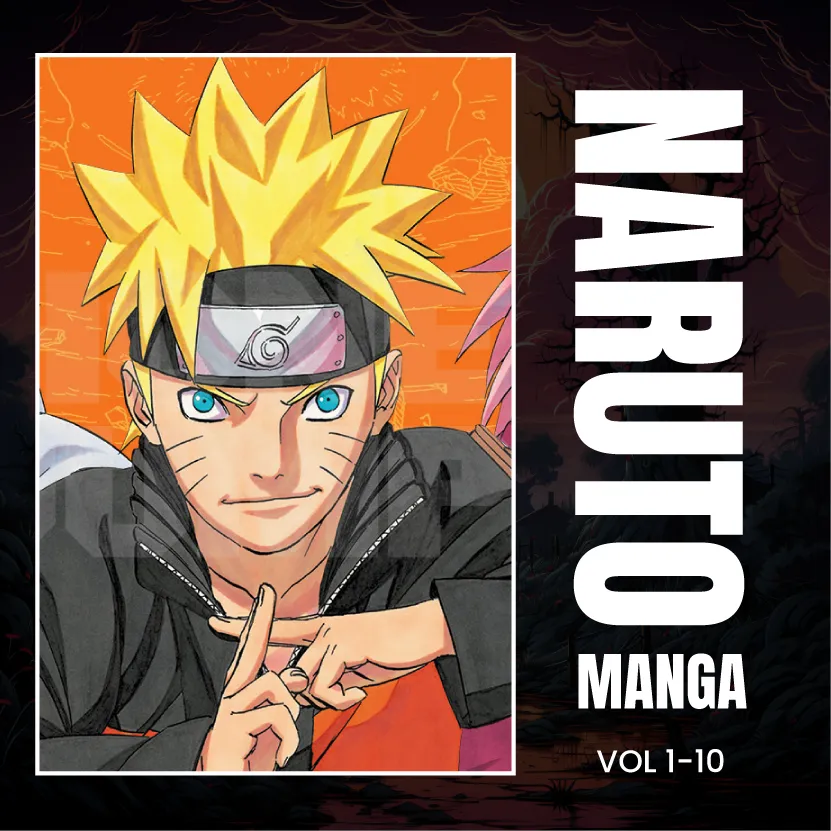 Naruto Manga Set, Vol. 1-10