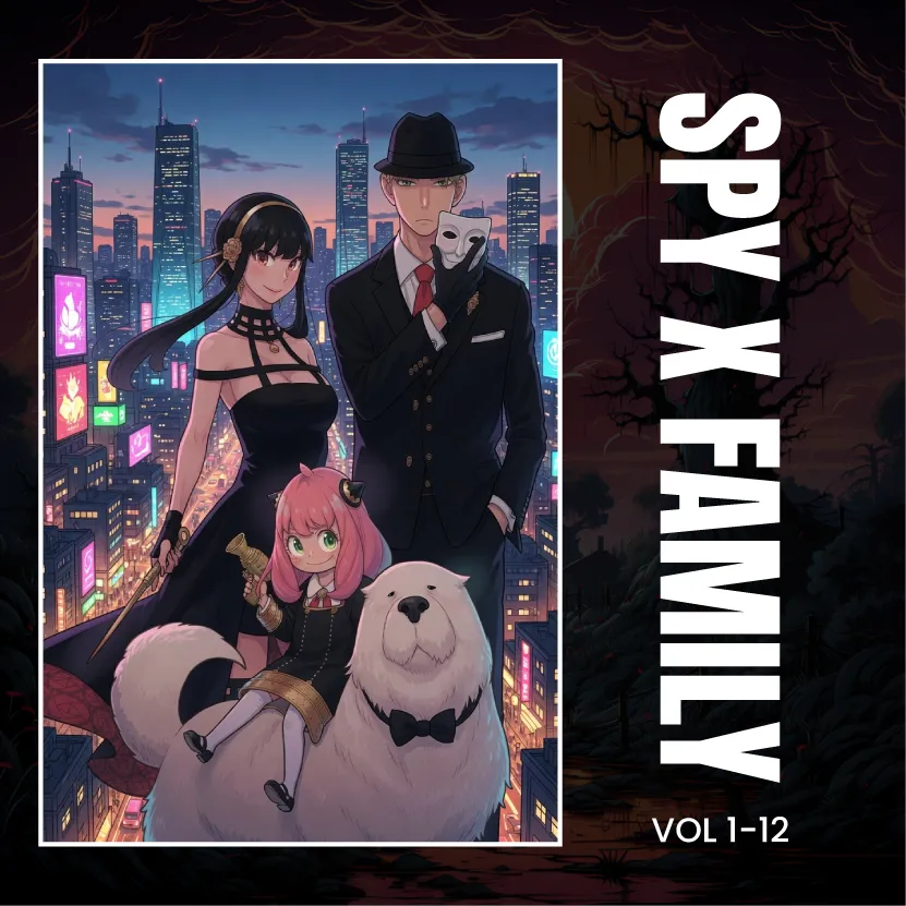 Spy x Family Complete Manga Set, Vol. 1-15 + Official Guide + Portrait (17 Books)