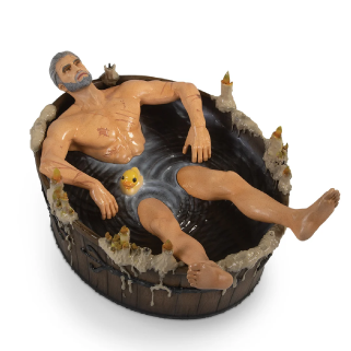The Witcher III: The Wild Hunt Geralt in Bath Statuette