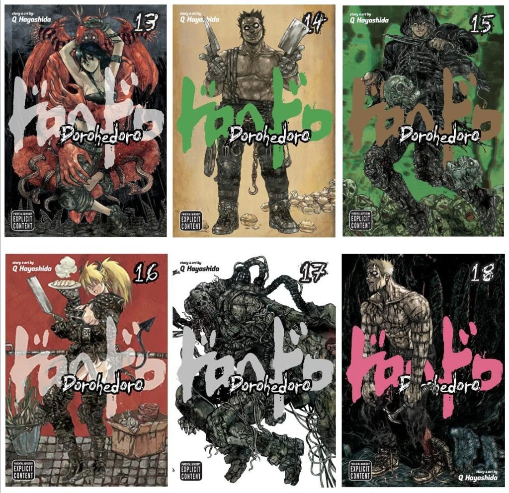 Dorohedoro Manga Bundle Set, Vol. 13-18 (6-Book Collection)
