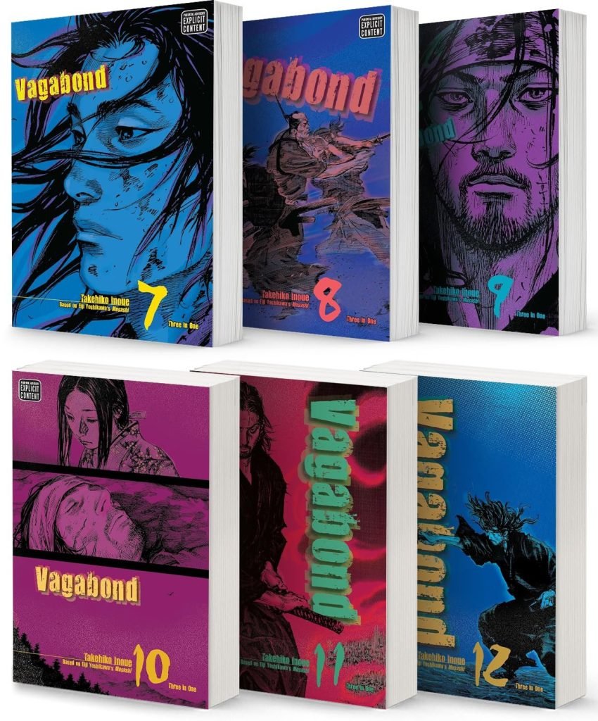 Vagabond VIZBIG Edition Manga Set, Vol. 7-12 (6-Book Collection)